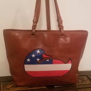Patriotic Dooney & Bourke Florentine Tote